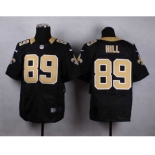 nike nfl jerseys new orleans saints #89 hill black[Elite]