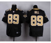 nike nfl jerseys new orleans saints #89 hill black[Elite]