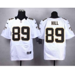 nike nfl jerseys new orleans saints #89 hill white[Elite]