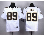 nike nfl jerseys new orleans saints #89 hill white[Elite]