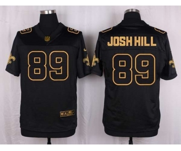 nike nfl jerseys new orleans saints #89 joshhill black gold collection[Elite][joshhill]