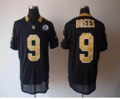 nike nfl jerseys new orleans saints #9 brees black[Elite 50th Patch]