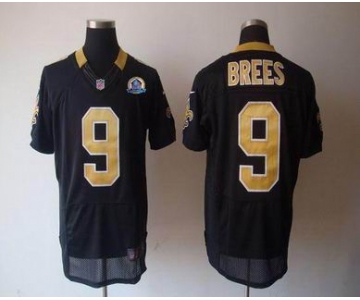 nike nfl jerseys new orleans saints #9 brees black[Elite 50th Patch]