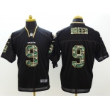 nike nfl jerseys new orleans saints #9 brees black[Elite Camo Fashion]