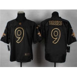 nike nfl jerseys new orleans saints #9 brees black[Elite gold lettering fashion]