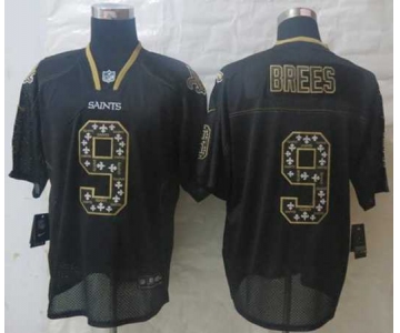 nike nfl jerseys new orleans saints #9 brees black[Elite united sideline]