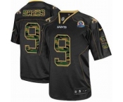 nike nfl jerseys new orleans saints #9 brees black[camo fashion Elite 50th Patch]