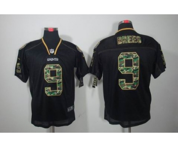 nike nfl jerseys new orleans saints #9 brees black[camo fashion Elite]