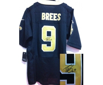 nike nfl jerseys new orleans saints #9 brees blue[Elite signature]