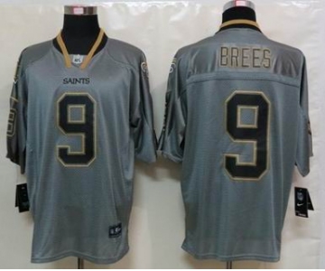 nike nfl jerseys new orleans saints #9 brees grey[Elite lights out]