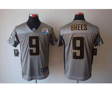 nike nfl jerseys new orleans saints #9 brees grey[Elite shadow 50th Patch]