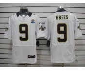 nike nfl jerseys new orleans saints #9 brees white[Elite 50th Patch]