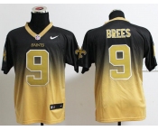 nike nfl jerseys new orleans saints #9 drew brees black-gold[Elite drift fashion][second version]