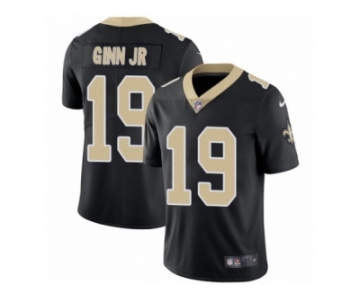 Men Nike New Orleans Saints #19 Ted Ginn Jr Black Team Color Vapor Untouchable Limited Player NFL Jersey