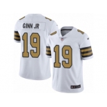 Men Nike New Orleans Saints #19 Ted Ginn Jr Limited White Rush NFL Jersey