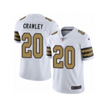 Men Nike New Orleans Saints #20 Ken Crawley Limited White Rush Vapor Untouchable NFL Jersey