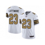 Men Nike New Orleans Saints #23 Marshon Lattimore Limited White Rush Vapor Untouchable NFL Jersey