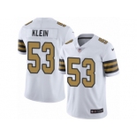 Men Nike New Orleans Saints #53 A.J. Klein Limited White Rush NFL Jersey