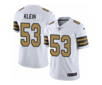 Men Nike New Orleans Saints #53 A.J. Klein Limited White Rush NFL Jersey