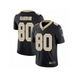 Men Nike New Orleans Saints #80 Clay Harbor Black Team Color Vapor Untouchable Limited Player NFL Jersey