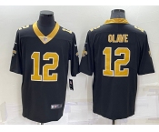 Men's New Orleans Saints #12 Chris Olave Black 2022 Vapor Untouchable Stitched NFL Nike Limited Jersey