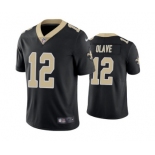 Men's New Orleans Saints #12 Chris Olave Black Vapor Limited Stitched Jersey