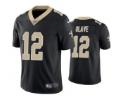 Men's New Orleans Saints #12 Chris Olave Black Vapor Limited Stitched Jersey