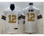 Men's New Orleans Saints #12 Chris Olave White 2022 Color Rush Stitched NFL Nike Limited Jersey