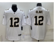 Men's New Orleans Saints #12 Chris Olave White 2022 Vapor Untouchable Stitched NFL Nike Limited Jersey