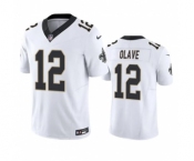 Men's New Orleans Saints #12 Chris Olave White 2023 F.U.S.E. Vapor Untouchable Limited Stitched Jersey