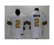 Men's New Orleans Saints #2 Jameis Winston White Limited Jersey