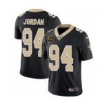 Men's New Orleans Saints 2022 #94 Cameron Jordan Black With 4-star C Patch Vapor Untouchable Limited Stitched NFL Jersey