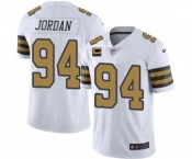 Men's New Orleans Saints 2022 #94 Cameron Jordan White With 4-star C Patch Stitched NFL Jersey