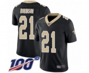 Men's New Orleans Saints #21 Patrick Robinson Black Team Color Vapor Untouchable Limited Player 100th Season Football Jersey