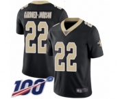 Men's New Orleans Saints #22 Chauncey Gardner-Johnson Black Team Color Vapor Untouchable Limited Player 100th Season Football Jersey