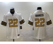 Men's New Orleans Saints #22 Rashid Shaheed Limited White Vapor Stitched Jersey