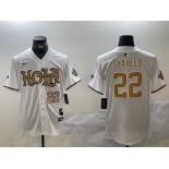 Men's New Orleans Saints #22 Rashid Shaheed White Cool Base Stitched Baseball Jerseys