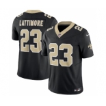 Men's New Orleans Saints #23 Marshon Lattimore Black 2023 F.U.S.E. Vapor Untouchable Limited Football Stitched Jersey