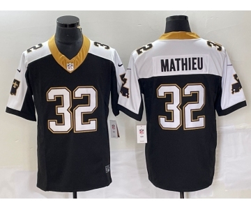 Men's New Orleans Saints #32 Tyrann Mathieu Black 2023 FUSE 1987 Legacy Vapor Stitched Jersey