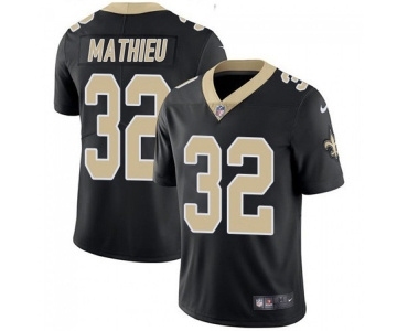 Men's New Orleans Saints #32 Tyrann Mathieu Black Vapor Limited Stitched Jersey