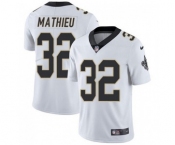 Men's New Orleans Saints #32 Tyrann Mathieu White Vapor Limited Stitched Jersey