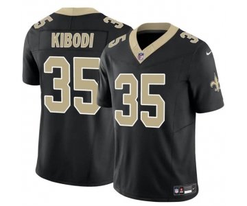 Men's New Orleans Saints #35 Jacob Kibodi Black F.U.S.E Vapor Limited Stitched Football Jersey