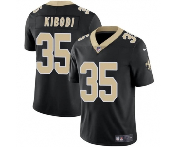 Men's New Orleans Saints #35 Jacob Kibodi Black Vapor Limited Stitched Football Jersey