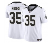 Men's New Orleans Saints #35 Jacob Kibodi White F.U.S.E Vapor Limited Stitched Football Jersey