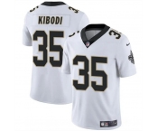 Men's New Orleans Saints #35 Jacob Kibodi White Vapor Limited Stitched Football Jersey