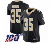 Men's New Orleans Saints #35 Marcus Sherels Black Team Color Vapor Untouchable Limited Player 100th Season Football Jersey