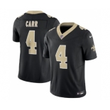 Men's New Orleans Saints #4 Derek Carr Black 2023 F.U.S.E. Vapor Untouchable Limited Football Stitched Jersey