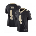 Men's New Orleans Saints #4 Derek Carr Black Vapor Limited Stitched Jersey