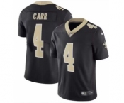 Men's New Orleans Saints #4 Derek Carr Black Vapor Limited Stitched Jersey