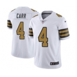 Men's New Orleans Saints #4 Derek Carr White Color Rush Limited Stitched Jersey